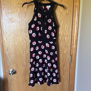 Elle Blue and Pink Halter Sundress Midi